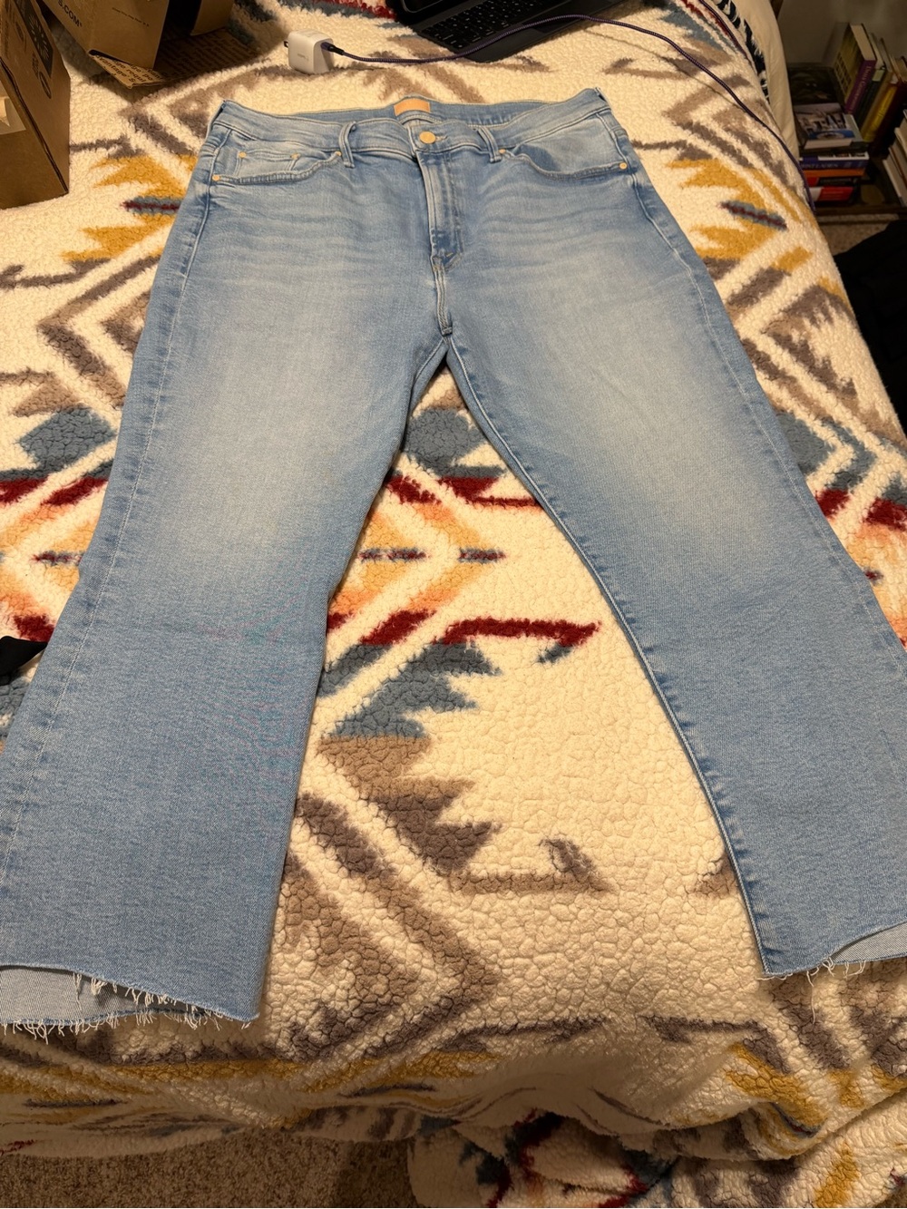 MOTHER Lil Mother Insider Crop Step Fray Limited Edition Jeans